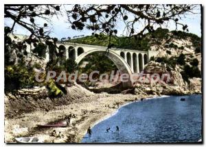 Modern Postcard La Cote Bleue Carry Le Rouet Bouches du Rhone Viaduct and Sal...