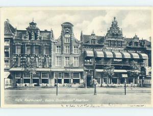 Old Postcard BRINKMANN RESTAURANT Haarlem - Near Amsterdam Netherlands F5570