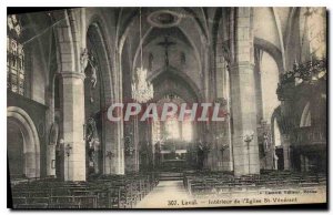 Old Postcard Laval Interior of St Esglise venerating