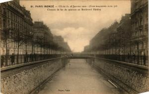 CPA PARIS Inondé 1910 Chemin de fer Bd Péreire (578312)