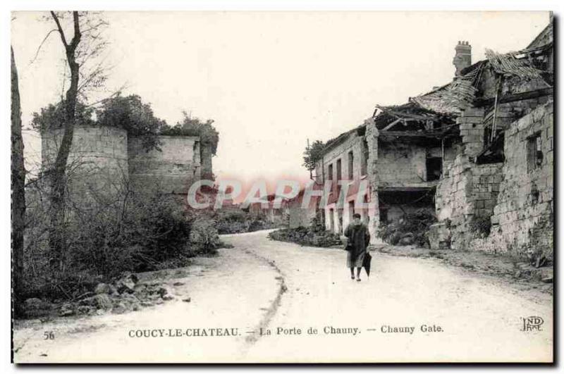 Couchy the Castle - The Gate of Channy - Old Postcard