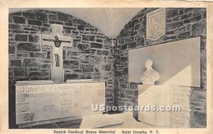 Patrick Cardinal Hayes Memorial - Saint Josephs, New York NY Postcard