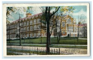 1921 Jessup W. Scott High School Toledo Ohio OH Antique Postcard