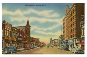 MI - Holland. Eighth Street ca 1936