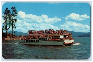 c1950's Seeweewana And Dancewana Cruising Lake Coeur D' Alene Idaho ID Postcard