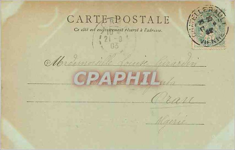 'Old Postcard Chateau d''Amboise Overview (map 1900)'