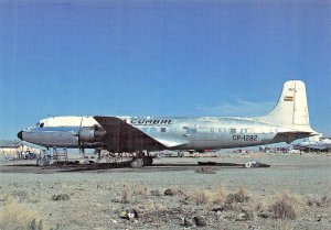 La Cumbre DC-6 A/C CP-1282 C/n 45530  Airplane Postcard