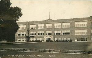 High School Traer Iowa 1932 Postcard RPPC 2137