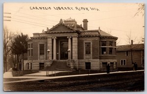 Ripon Wisconsin~Ionic Columns~Interesting Roofline~Carnegie Public Library~RPPC