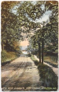 View Near Lehman's Boat Landing,  Appleton WI. postmark 1911