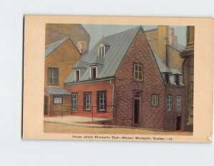 M-169676 House where Montcalm Died Maison Montcalm Quebec Canada
