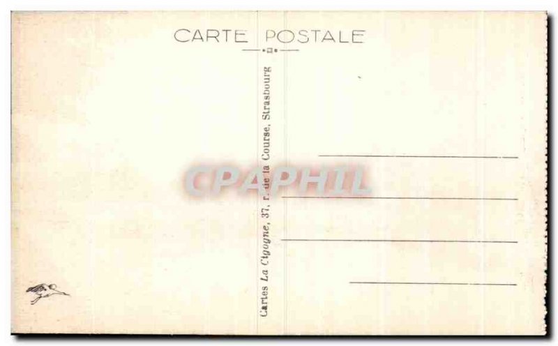 Old Postcard View of Metz & # 39ensemble on the door of the Germans and the C...