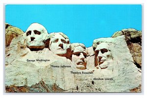 Mt. Rushmore National Monument South Dakota Postcard