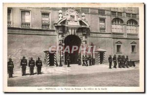 Old Postcard Monaco Palace of Prince notes The Guard