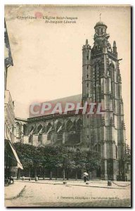 Old Postcard Compiegne the church Saint Jacques