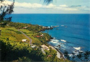 Postcard France Ile Reunion Manapany les bains General Aerial View Sea Side