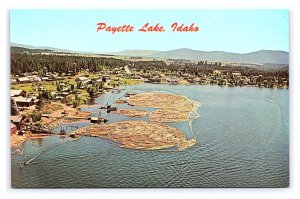 Aerial View Of Payette Lake McCall Idaho Postcard