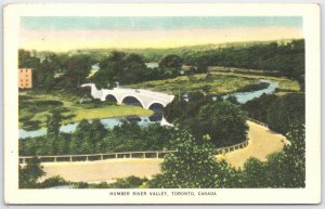 Vintage Humber River Valley Toronto Canada Postcard Bond Street Series