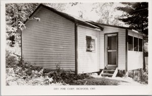 Dry Pine Camp Bigwood Ontario ON Unused Canadian Real Photo Postcard F35