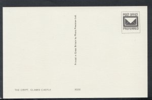 Scotland Postcard - The Crypt, Glamis Castle    T6539