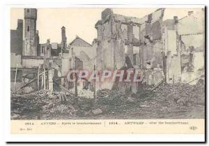 Antwerp Old Postcard After the bombing