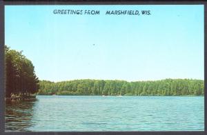 Greetings From Marshfield,WI,Lake Scene