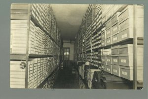 Fergus Falls MINNESOTA RPPC c1910 INTERIOR KNITTING WORKS Textile Factory