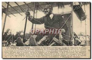 Old Postcard Jet Aviation Ferdinand Baeder Laureate of & # 39aero club in Fra...