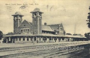 Grand Trunk Depot, Battle Creek, MI, Michigan, USA Train Railroad Station Dep...