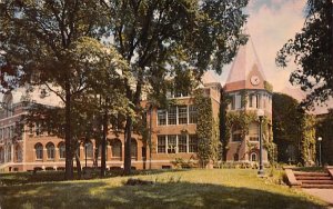 Ivy covered Ridgewood High School in Ridgewood, New Jersey