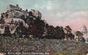 Postcard Crow Butte From South Crawford Nebraska