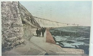 Vintage Postcard The Cliffs Black Rock Brighton Posted 1925