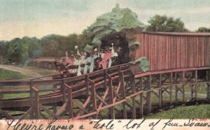Vintage Postcard Scenic Railway at Coney Island Cincinnati Ohio OH Transport. 