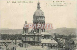 Old Postcard Boulogne sur Mer La Cathedrale