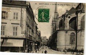 CPA MONTARGIS - La Rue du LOING et l'Église (227679)