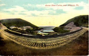 Altoona, Pennsylvania - A view of the Horse Show Curve - in 1911