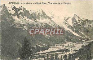 Old Postcard Chamonix and the Mont Blanc View from the Flegere