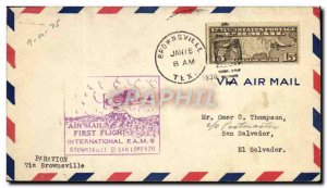 United States Letter 1st Flight Brownsville San Lorenzo 15 January 1930