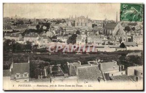 Old Postcard Poitiers Panorama Taken from Our Lady of the Dunes