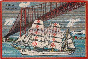 Map Leather Leather Card Lisboa Portugal Boat