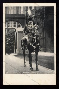 ROY096 - King Edward VII - Ready for the Horse Parade - postcard