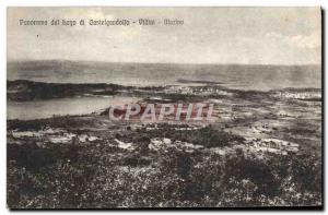 Old Postcard Panorama Bago Del Morino Di Catelgandolfo Villini