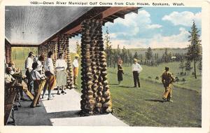 C19/ Spokane Washington WA Postcard c1910 Down River Municipal Golf Course Club