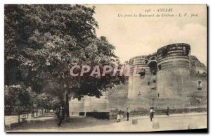 Old Postcard Angers A Point Du Boulevard Du Choteau