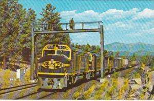 Trains Santa Fe Railway EMD F-45 Locomotive #1900 Near Williams Arizona