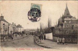 CPA CHATEAU-THIERRY Avenue de la gare (157491)