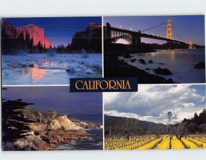 Postcard Landmarks/Famous Places in California, USA