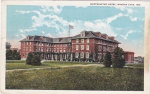 Indiana Winona Lake Westminster Hotel 1922 Curteich