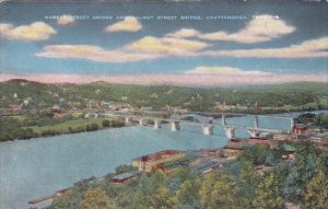 Tennesse Chattanooga Market Street Brigd And Walnut Street Bridge