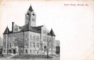 Missouri Mo Postcard c1910 NEVADA County Court House Building